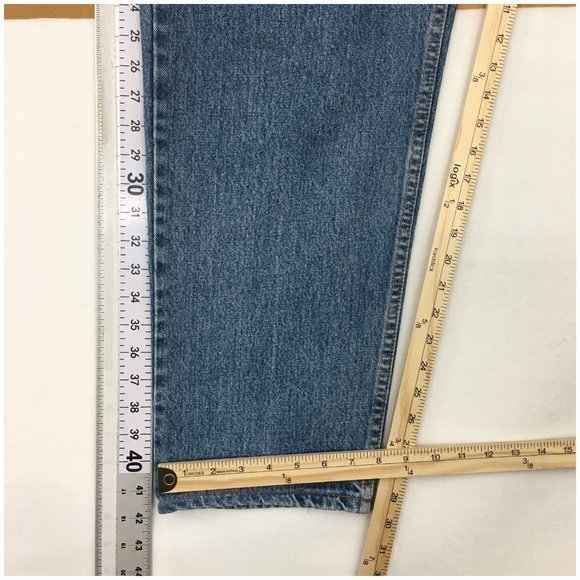 Vintage Levis 550‎ Mens Denim Jeans Relaxed Fit Size 36x30 Blue Wash Pants USA - Picture 9 of 9